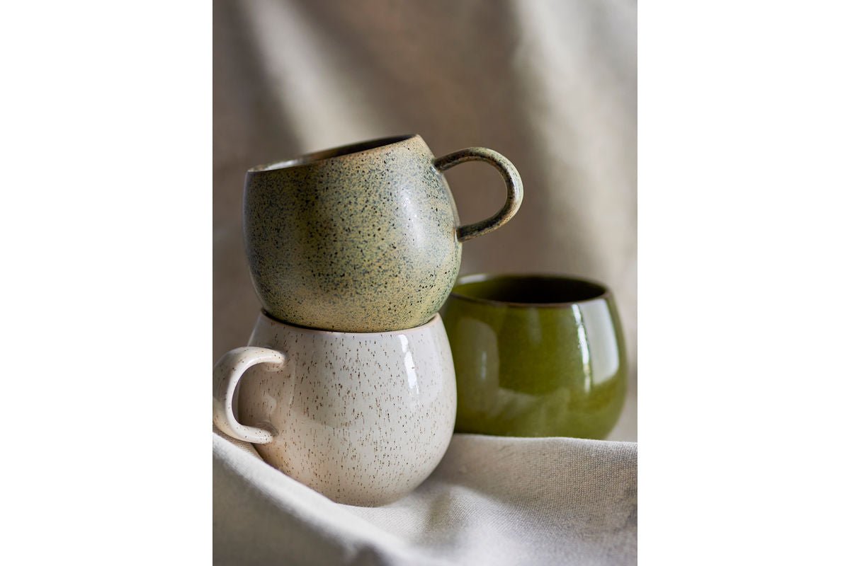 Becher Maison - fremstillet af stentøj / sæt med 3 stk.