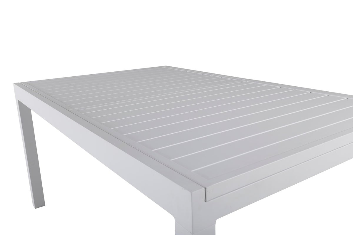 Gartentisch Nohani - udtrækkeligt spisebord fremstillet af robust aluminium