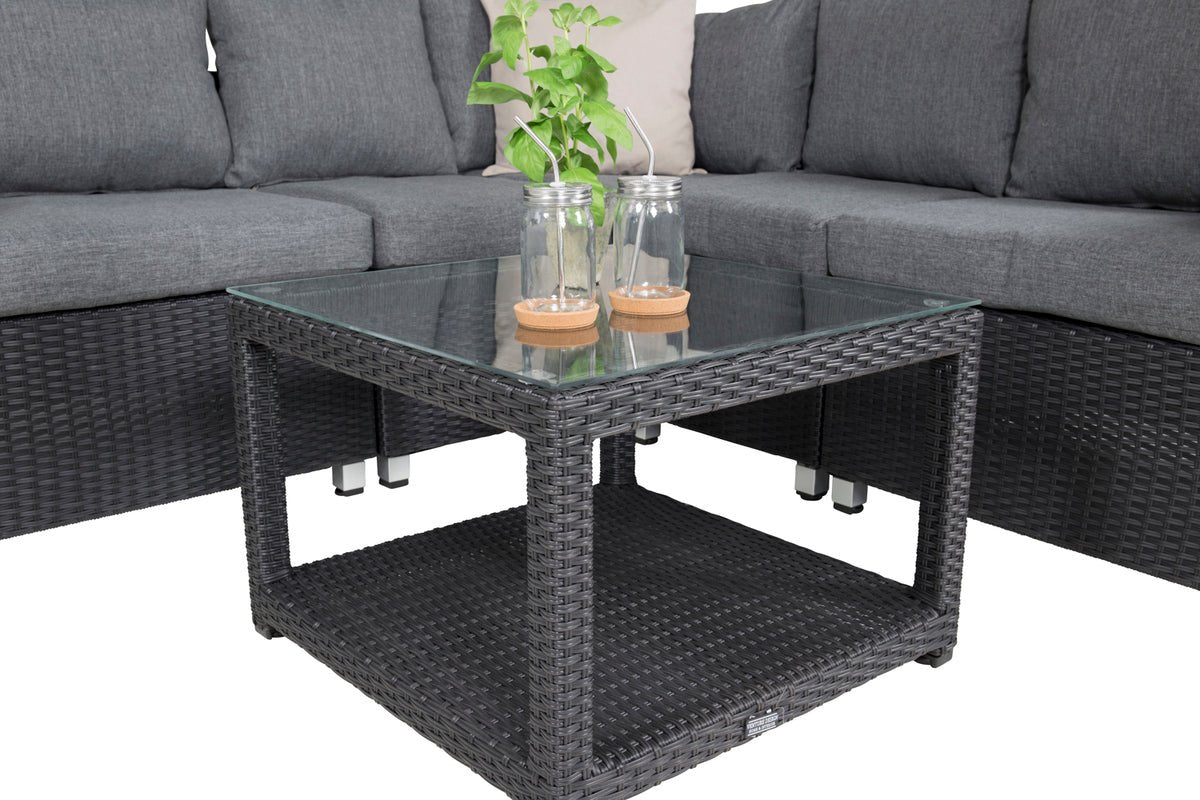 Havemøbelsæt Ludwiga - Valgfrit i Natur eller Sort