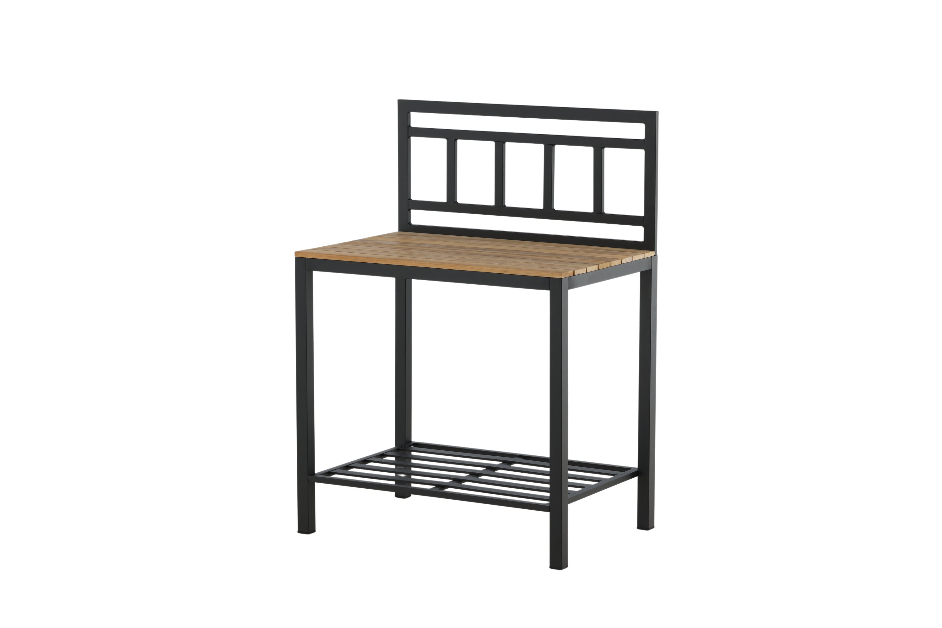 Ablagetisch Jana – Outdoor-Küchenmodul mit Teakholz-Arbeitsfläche