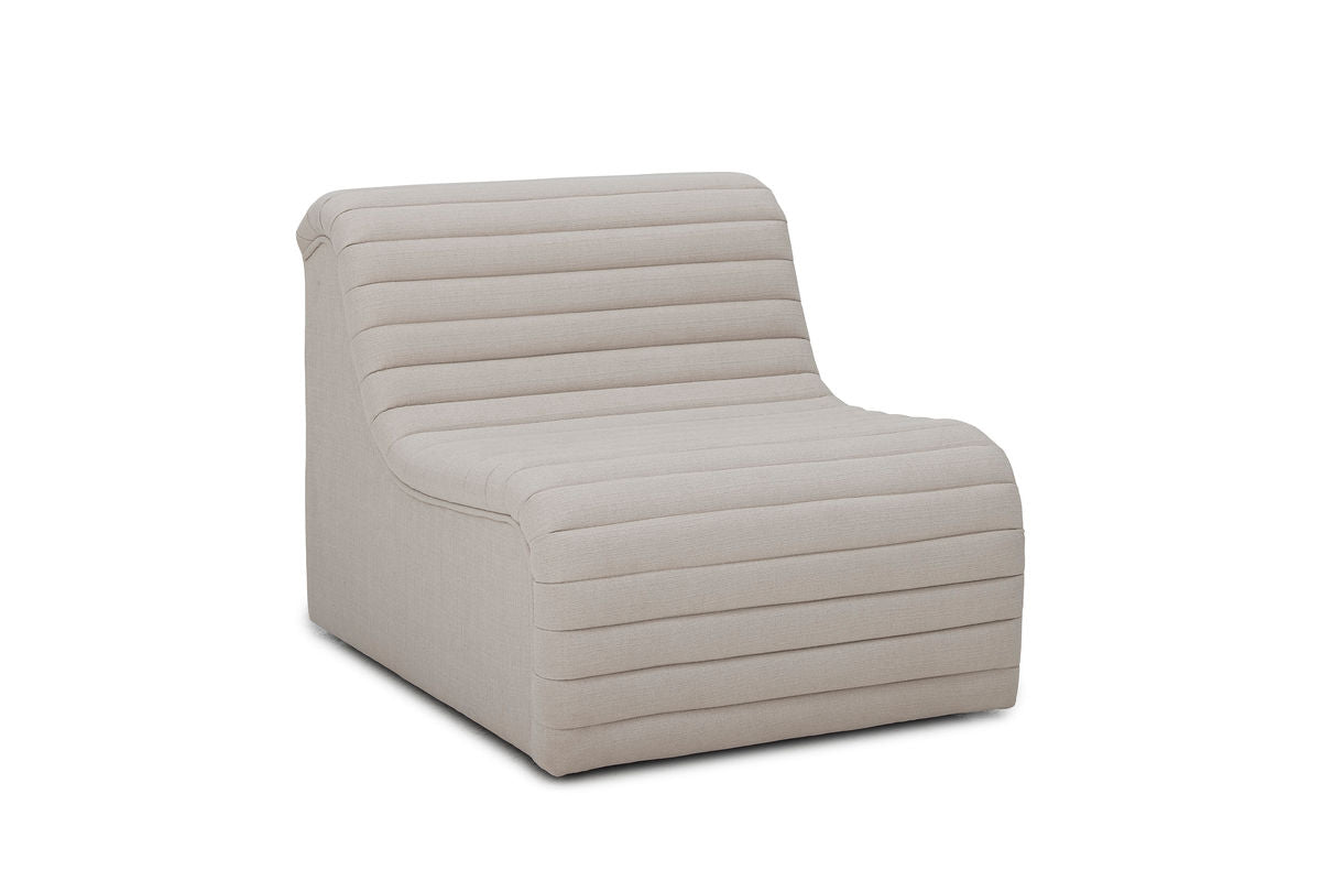 Lounge lænestol Taupe - i moderne retrostil