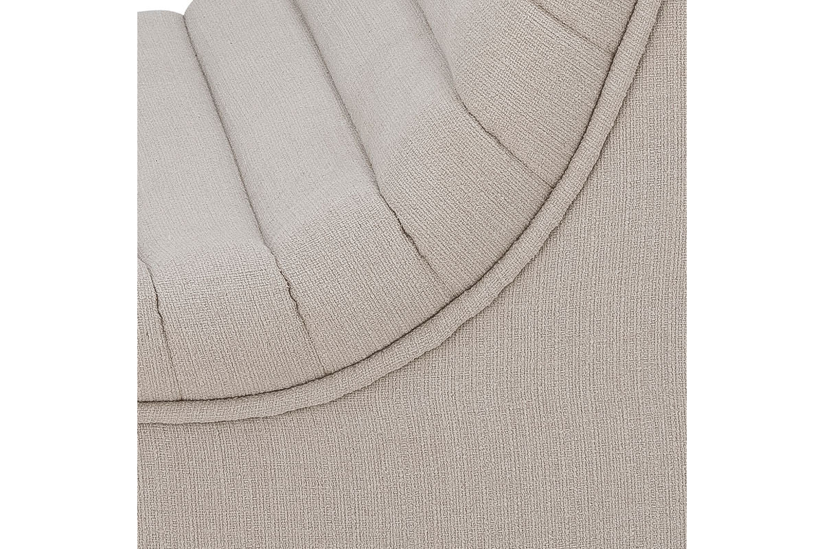 Lounge lænestol Taupe - i moderne retrostil