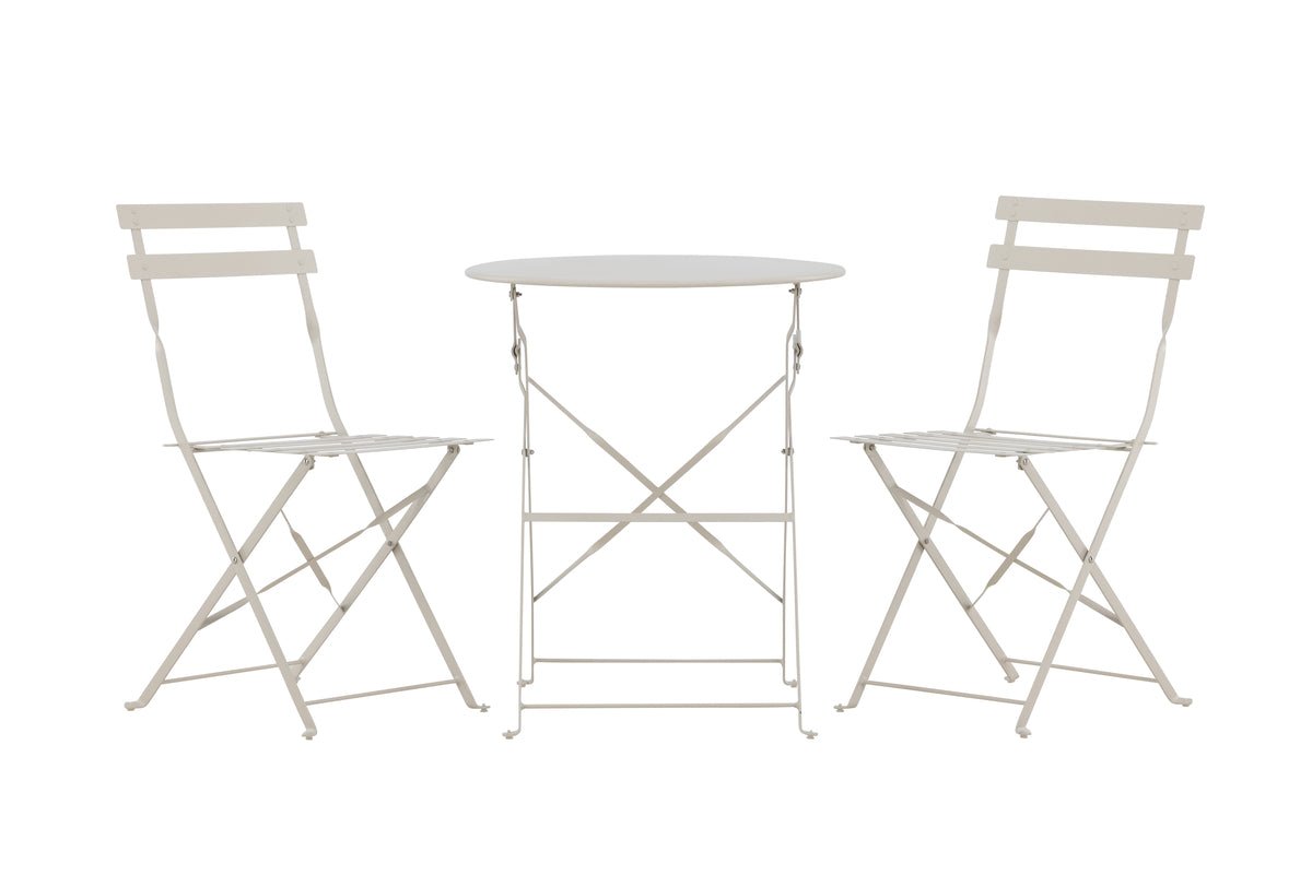 Havemøbelsæt Elion – 3-delt sæt med rundt bord i 3 farver