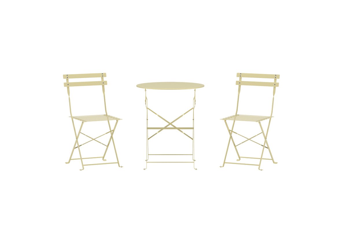 Havemøbelsæt Elion – 3-delt sæt med rundt bord i 3 farver