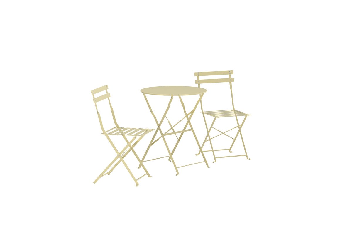 Havemøbelsæt Elion – 3-delt sæt med rundt bord i 3 farver