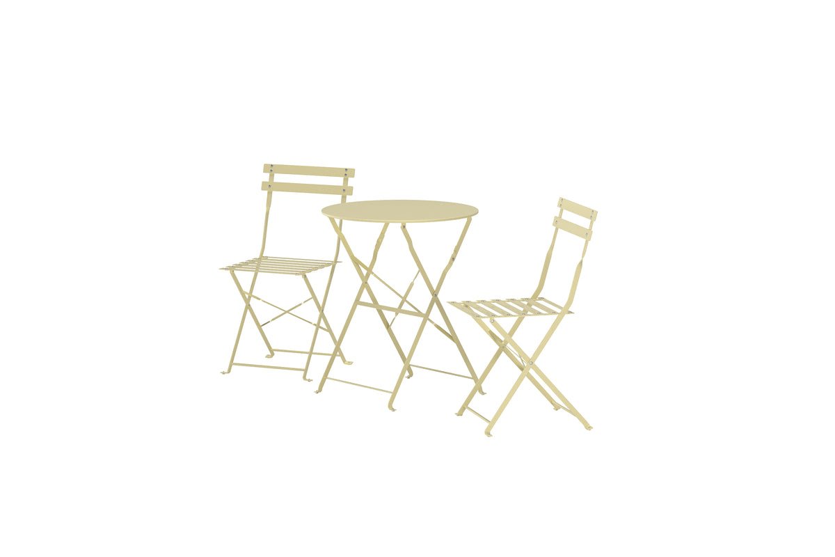 Havemøbelsæt Elion – 3-delt sæt med rundt bord i 3 farver