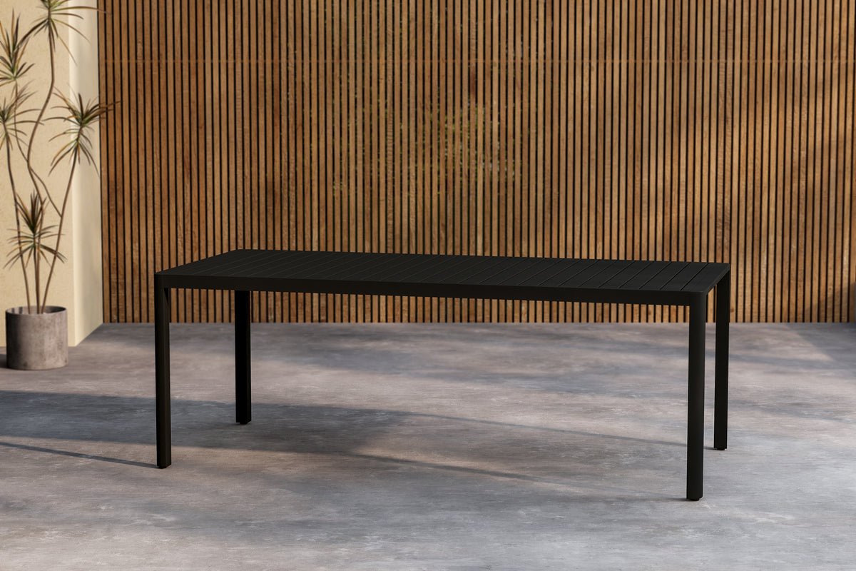 Havemadbord Vento - 200x90 cm i aluminium i Beige eller Sort