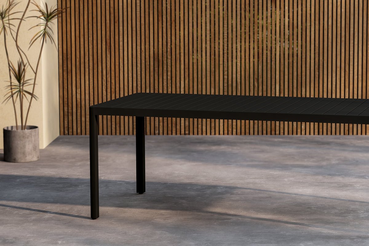 Havemadbord Vento - 200x90 cm i aluminium i Beige eller Sort