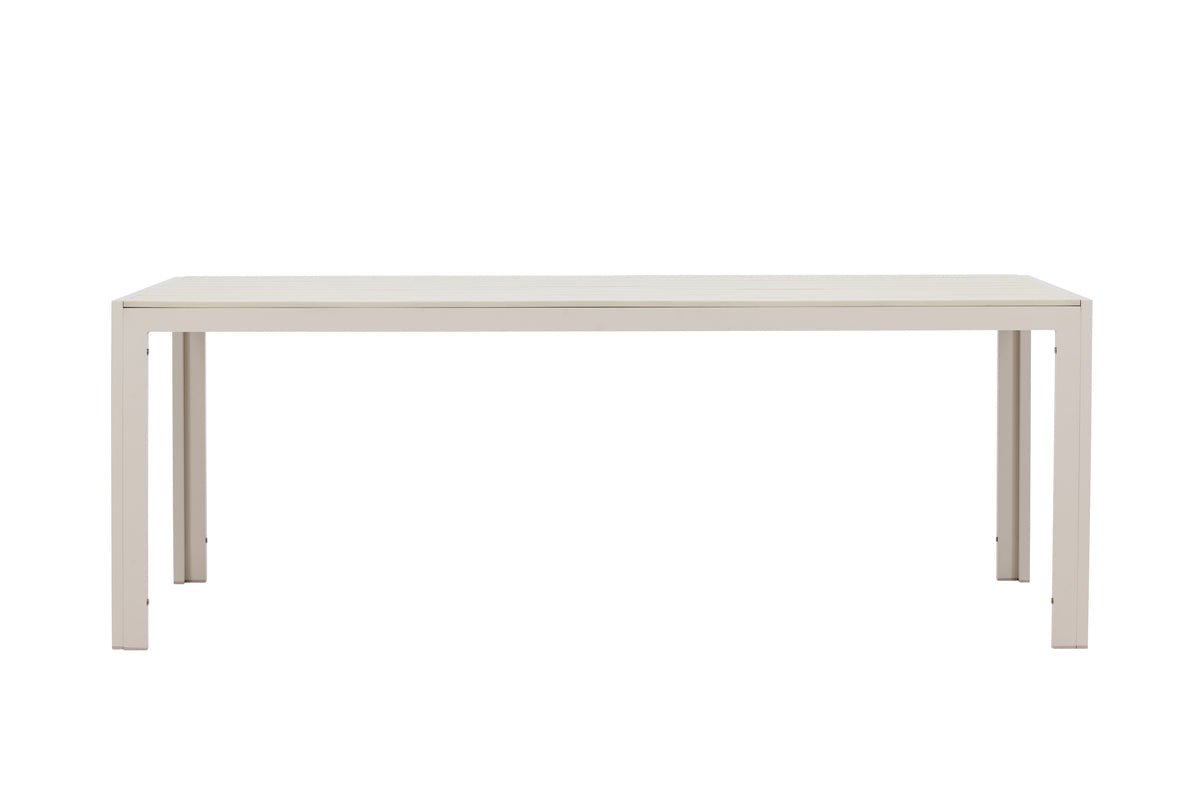 Havemadbord Amalfi - 205x90 cm i aluminium og polywood i Beige eller Sort