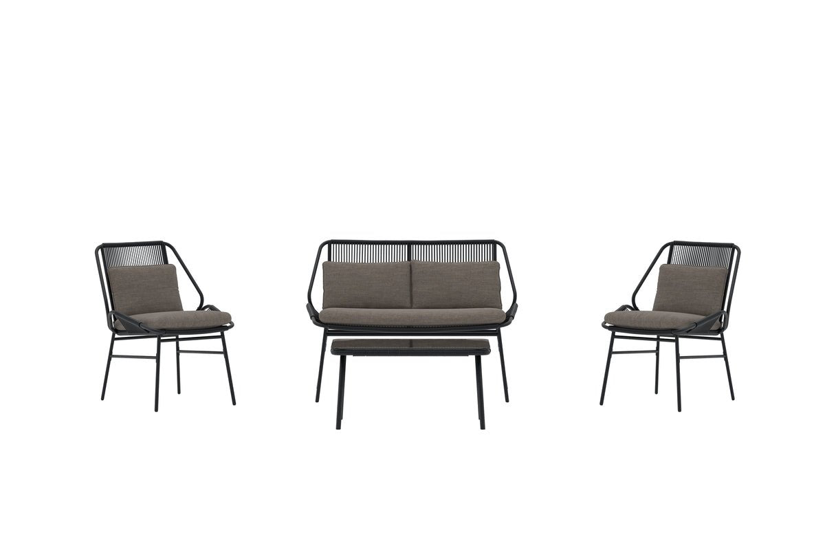 Havemøbelsæt Talora – 4 dele sæt med stole i stål