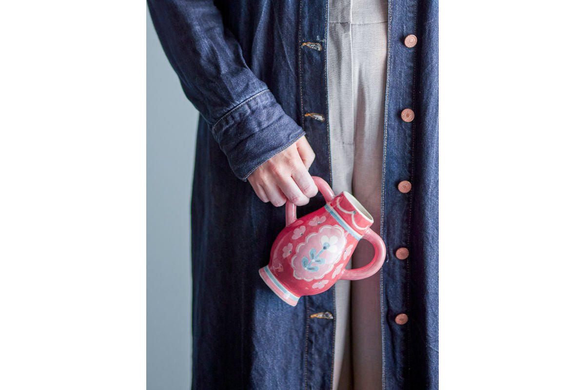 Vase Lilam - Lyserød, af stentøj