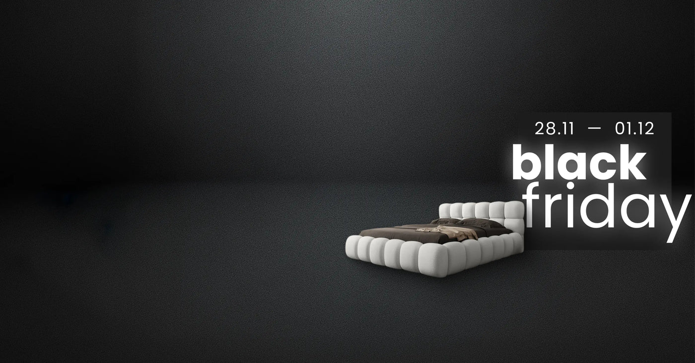 Luxury bedroom with custom bed