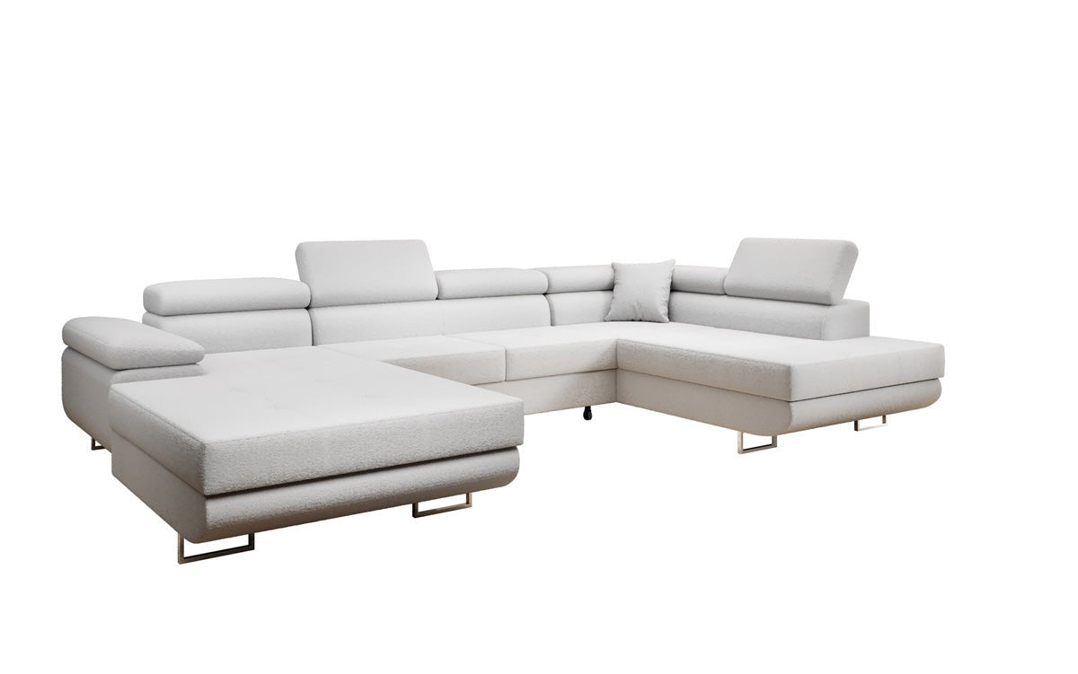 Designer Sofa Lago med sove- og klapsfunktion i bouclé
