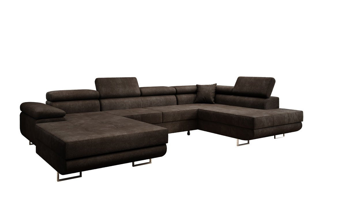 Designer Sofa Lago med sove- og klapsfunktion i bouclé