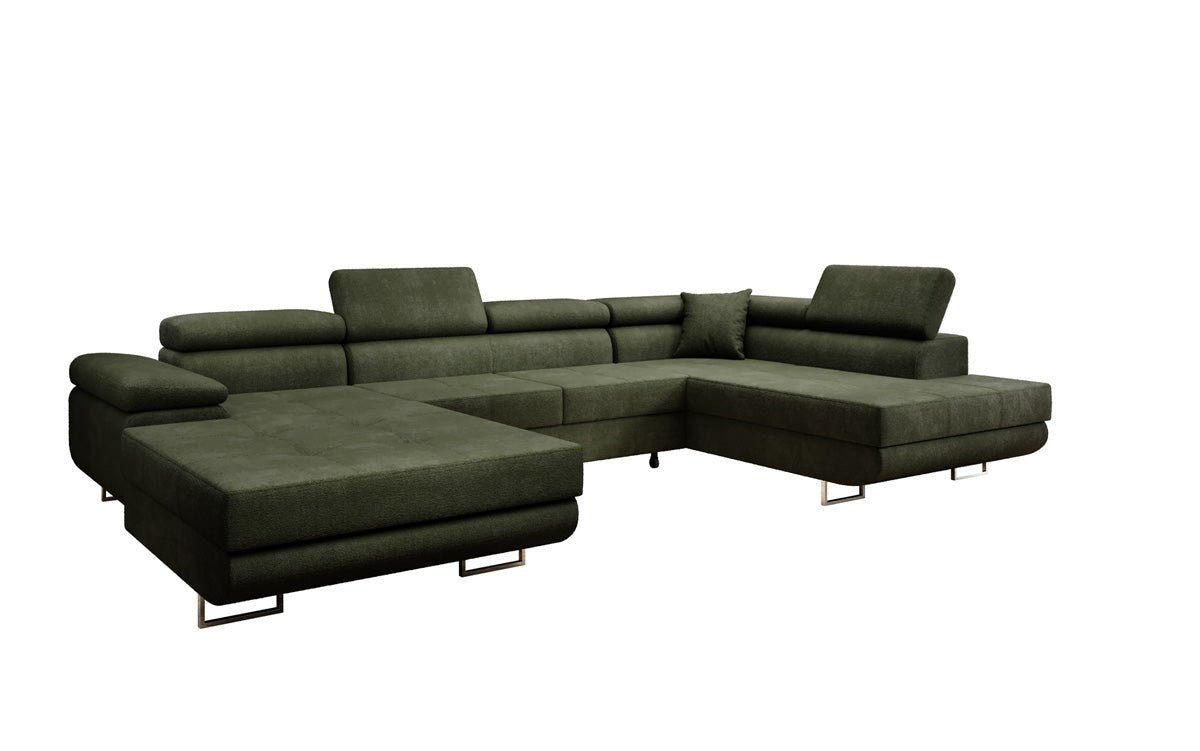 Designer Sofa Lago med sove- og klapsfunktion i bouclé