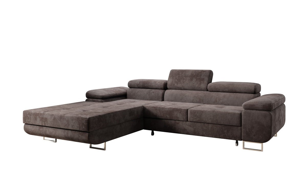 Designer Sofa Calvera med sove- og klapfunktion i Cordfløjl