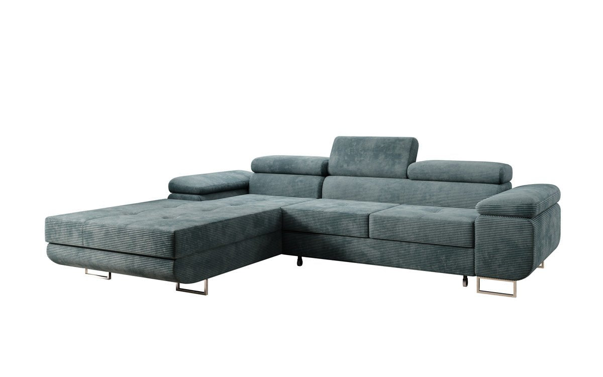 Designer Sofa Calvera med sove- og klapfunktion i Cordfløjl
