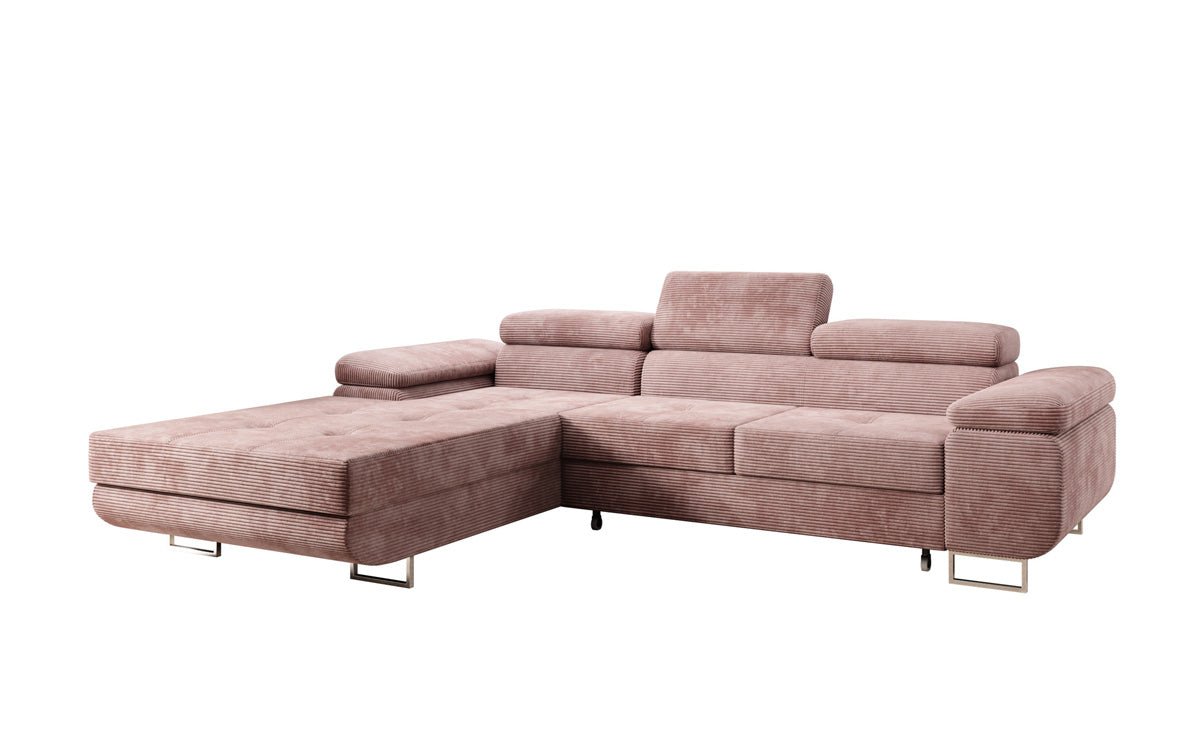 Designer Sofa Calvera med sove- og klapfunktion i Cordfløjl