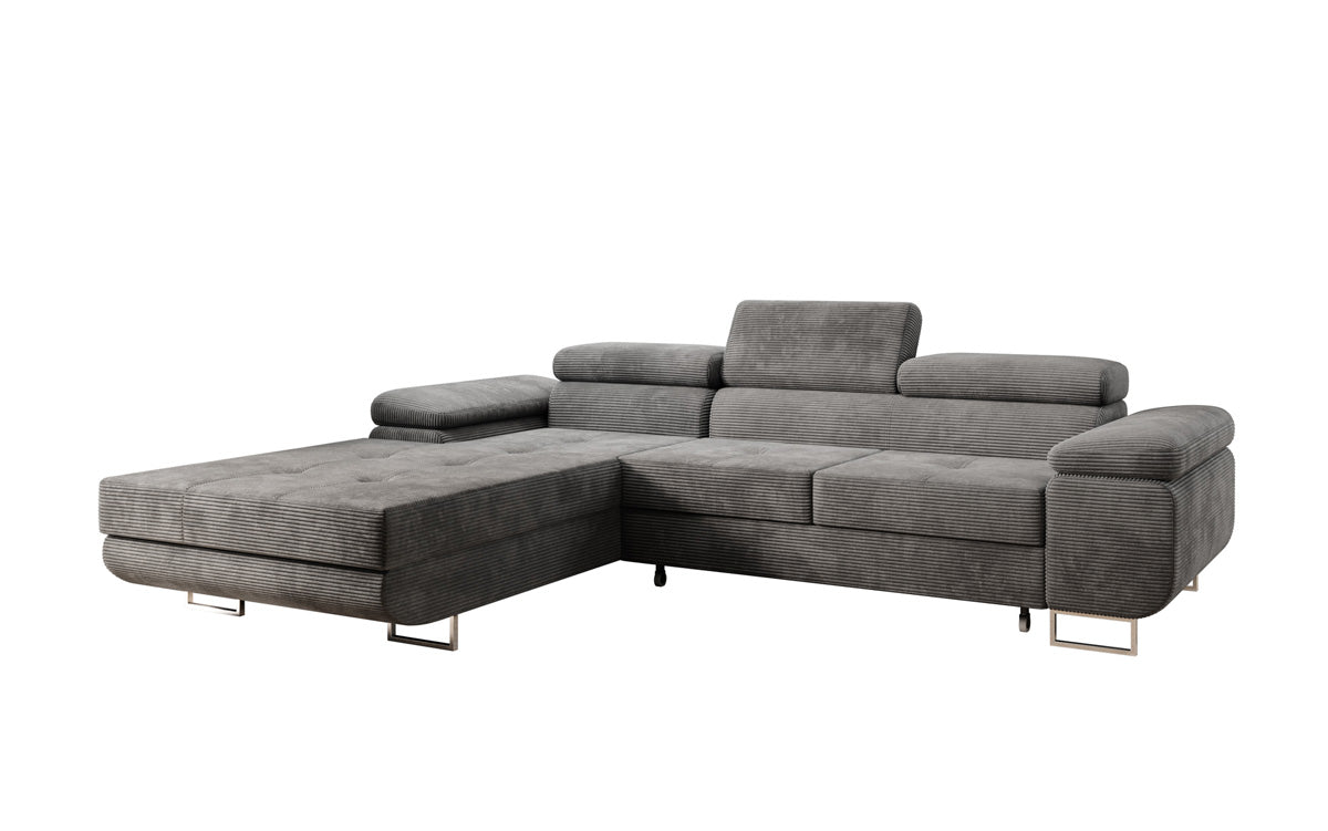 Designer Sofa Calvera med sove- og klapfunktion i Cordfløjl