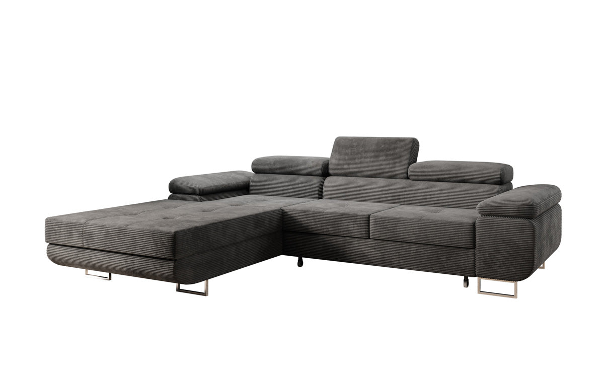 Designer Sofa Calvera med sove- og klapfunktion i Cordfløjl