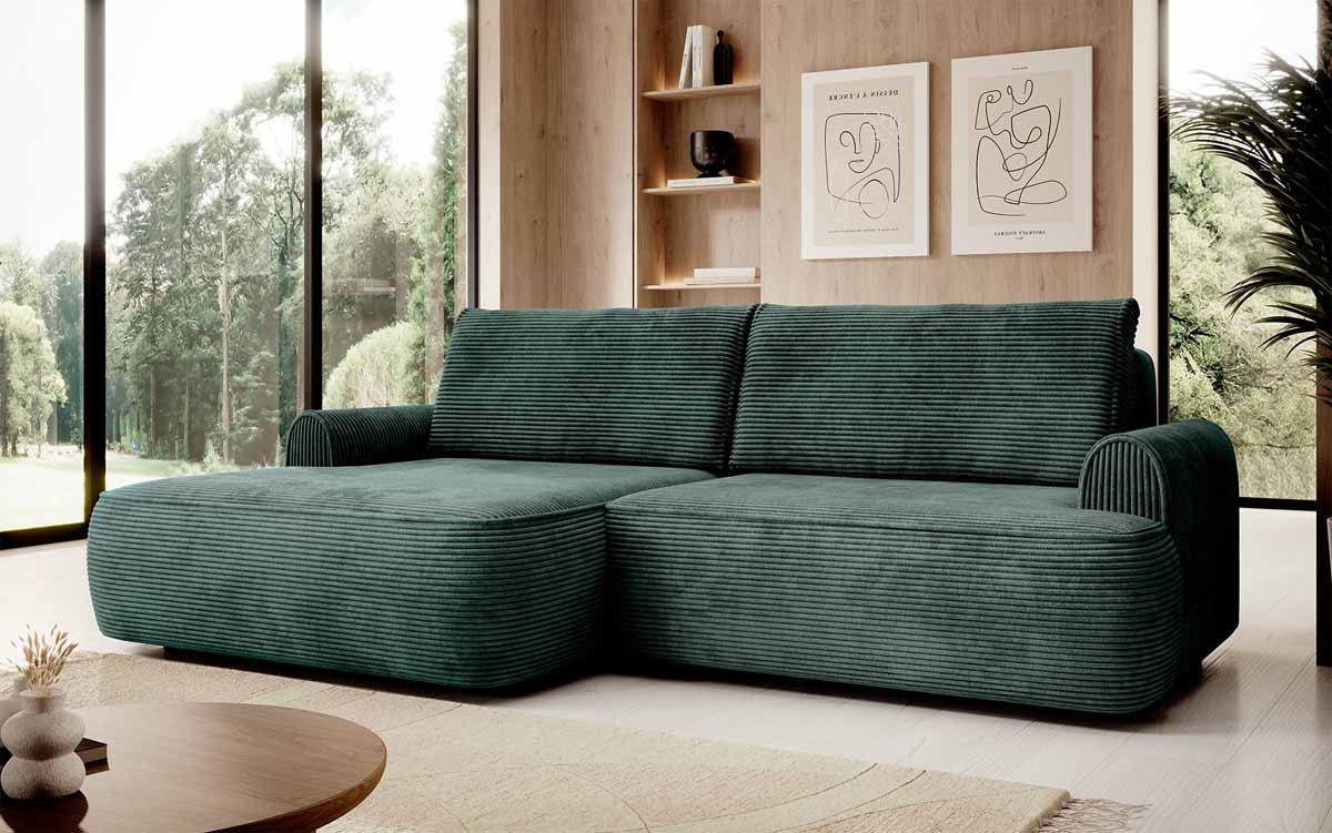 Designer Sofa Onelio mit Stauraum und Schlaffunktion