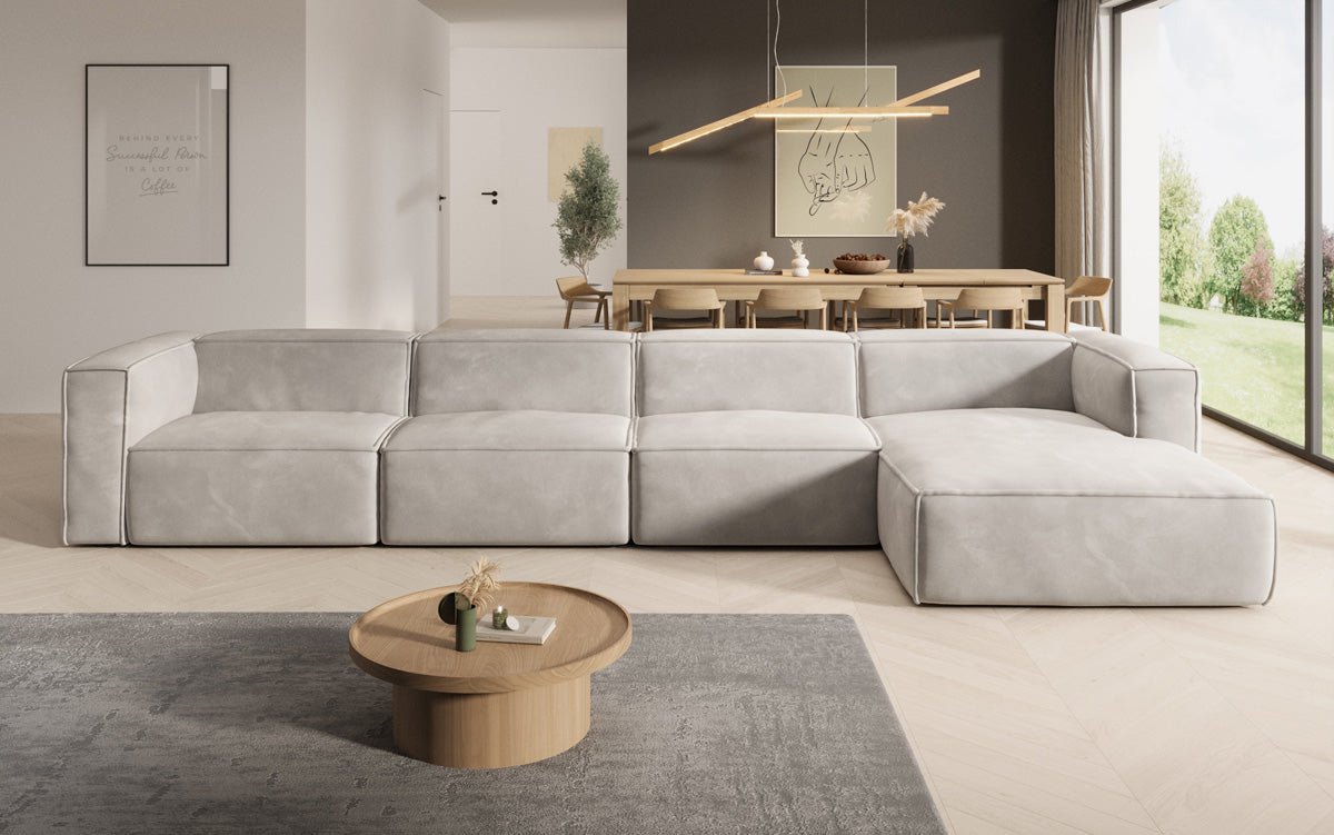 Designer Sofa Comfy L Maxi i Samt