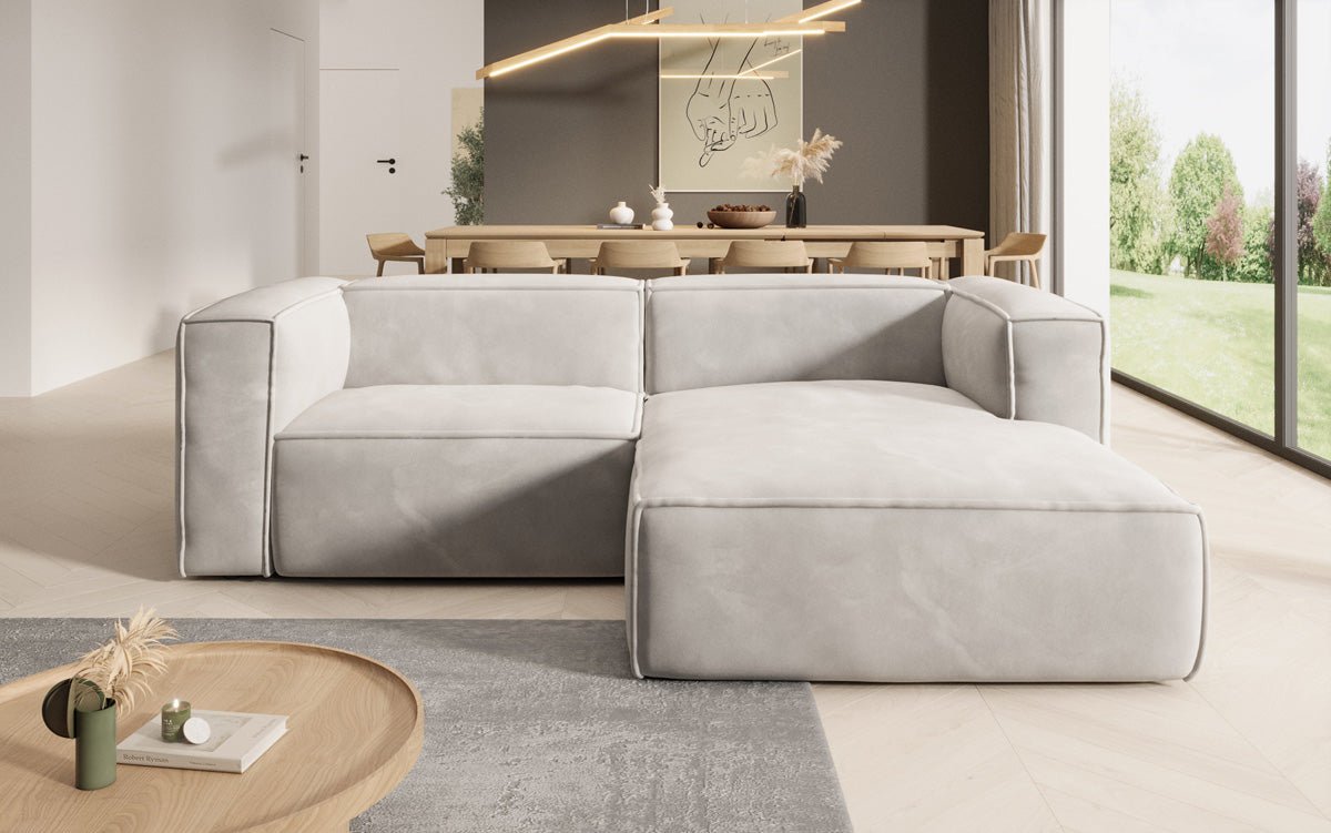 Designer Sofa Comfy L Mini i Samt