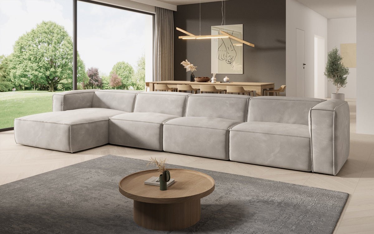 Designer Sofa Comfy L Maxi i Samt