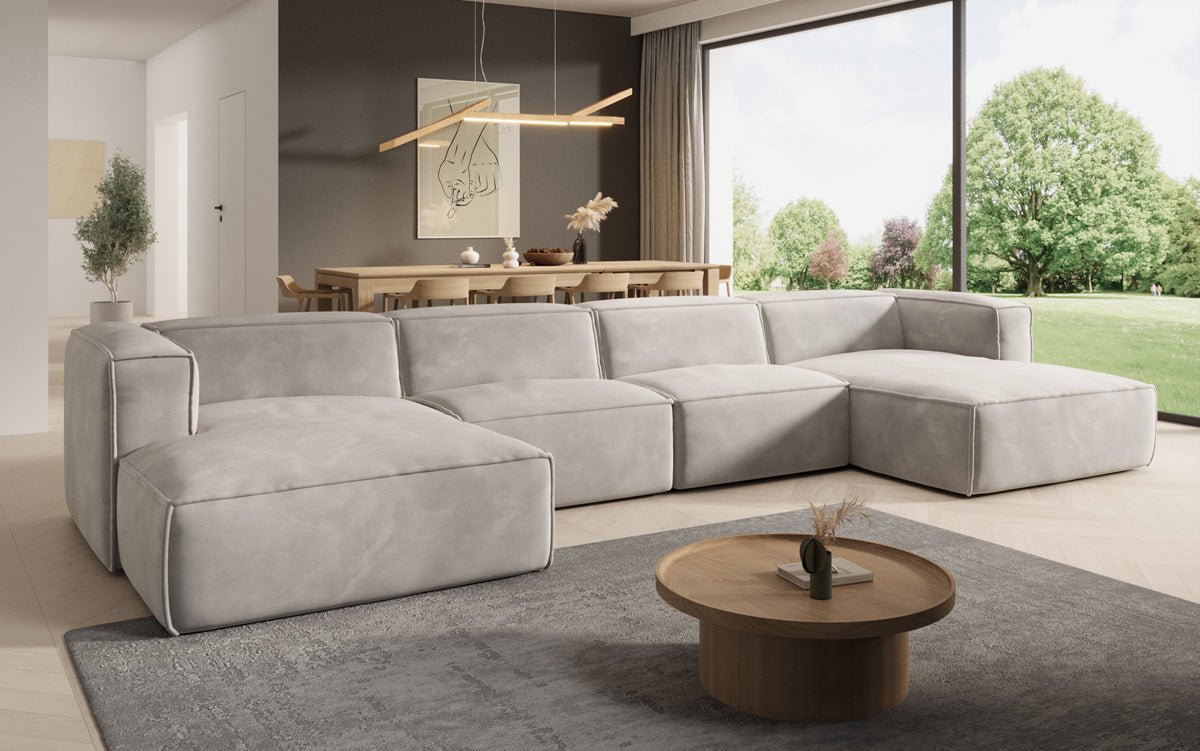Designer Sofa Comfy U in Velvet