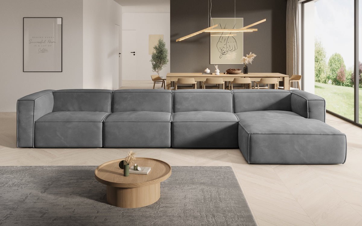 Designer Sofa Comfy L Maxi i Samt