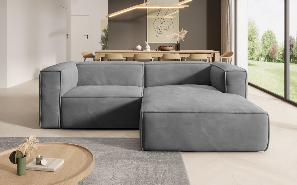 Designer Sofa Comfy L Mini i Samt