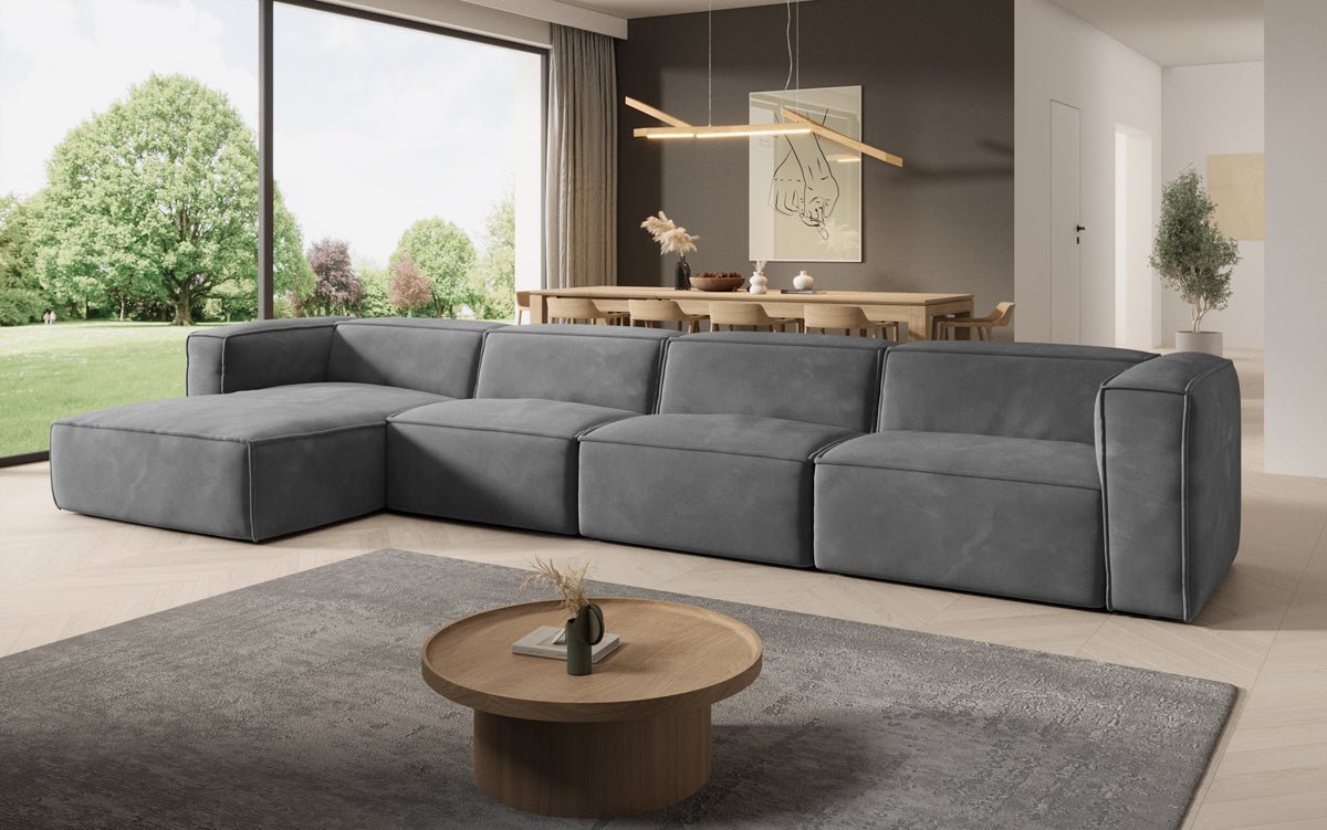 Designer Sofa Comfy L Maxi i Samt
