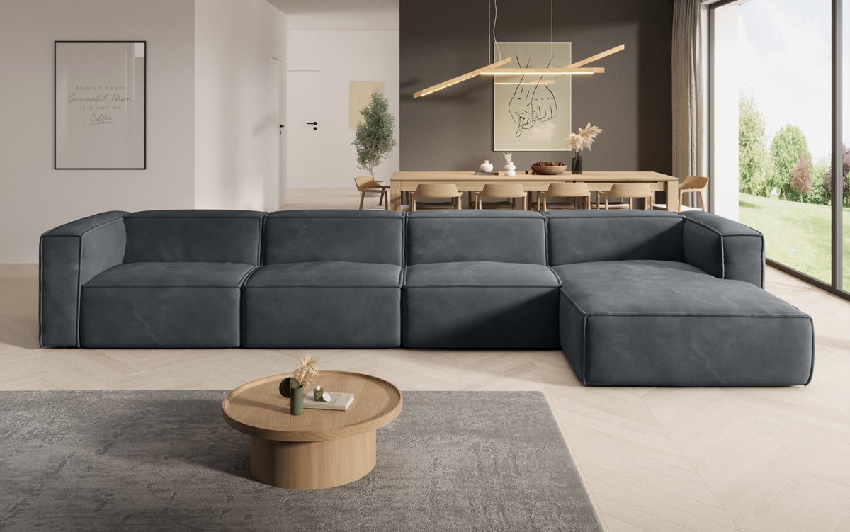Designer Sofa Comfy L Maxi i Samt