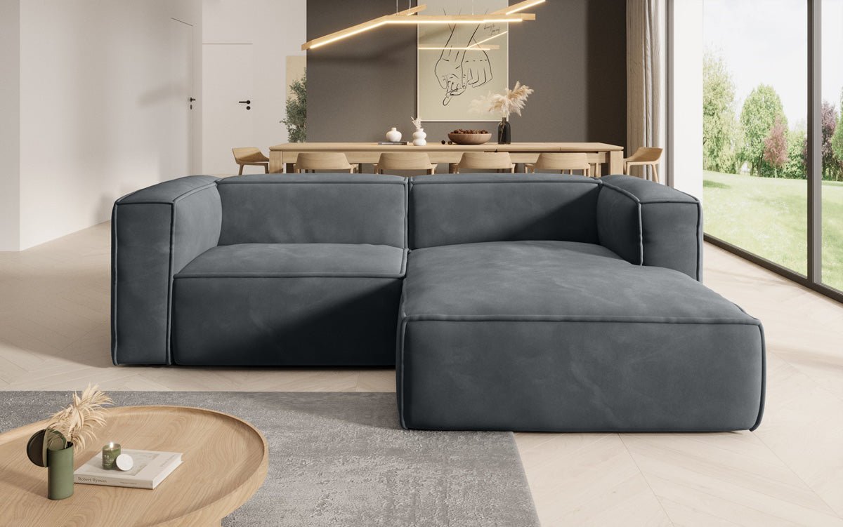 Designer Sofa Comfy L Mini i Samt