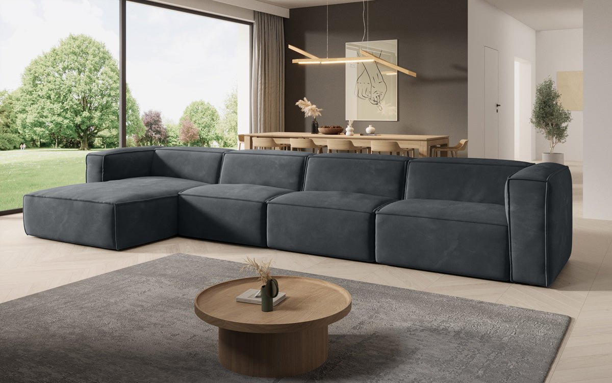 Designer Sofa Comfy L Maxi i Samt