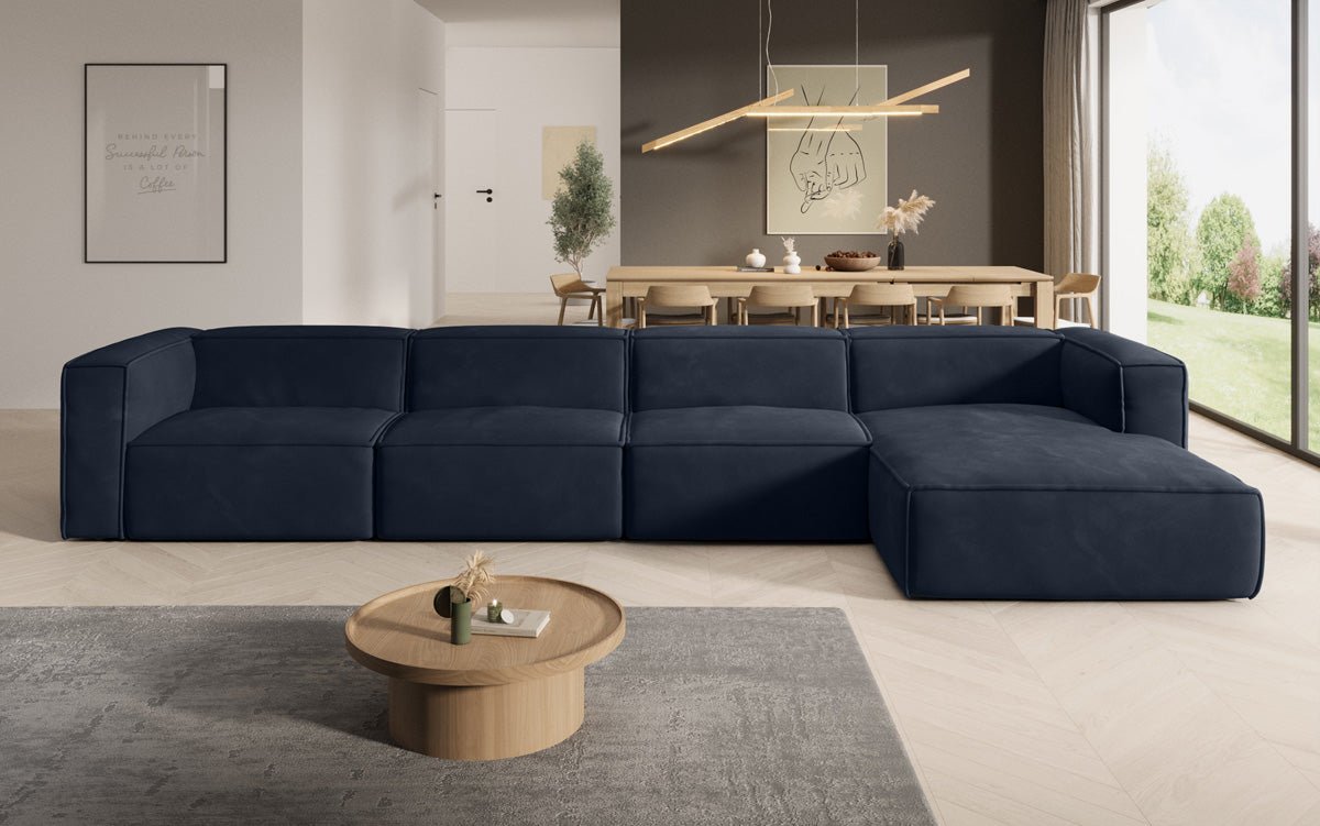 Designer Sofa Comfy L Maxi i Samt