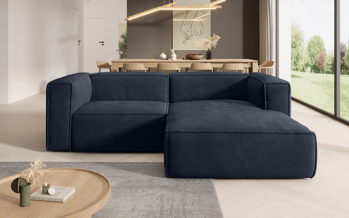 Designer Sofa Comfy L Mini i Samt