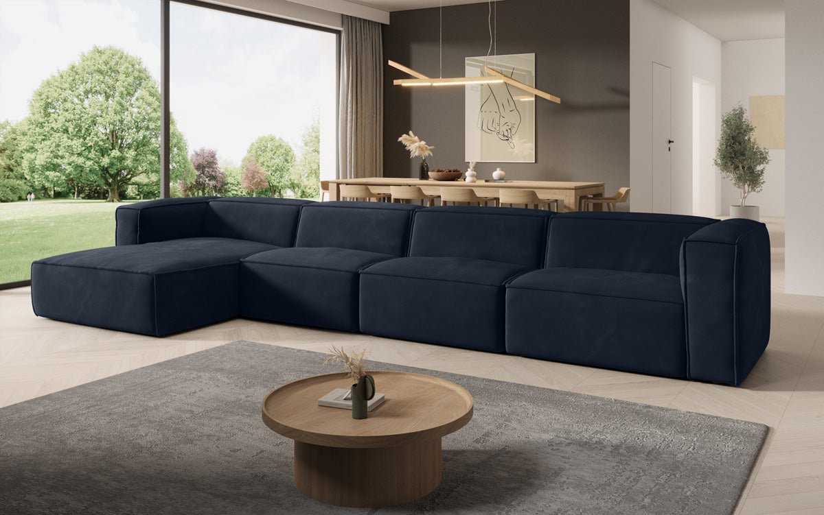 Designer Sofa Comfy L Maxi i Samt