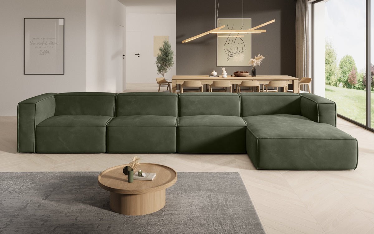 Designer Sofa Comfy L Maxi i Samt