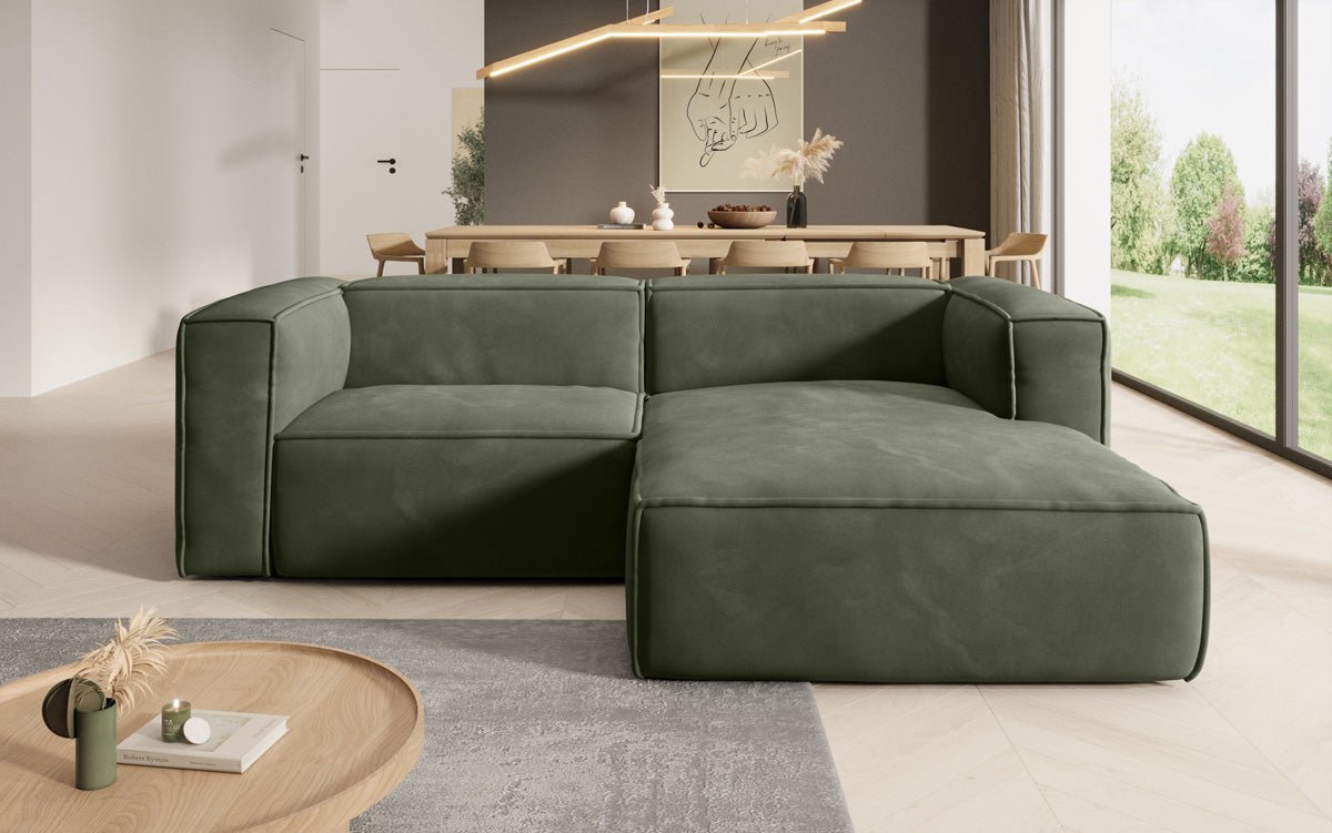 Designer Sofa Comfy L Mini i Samt