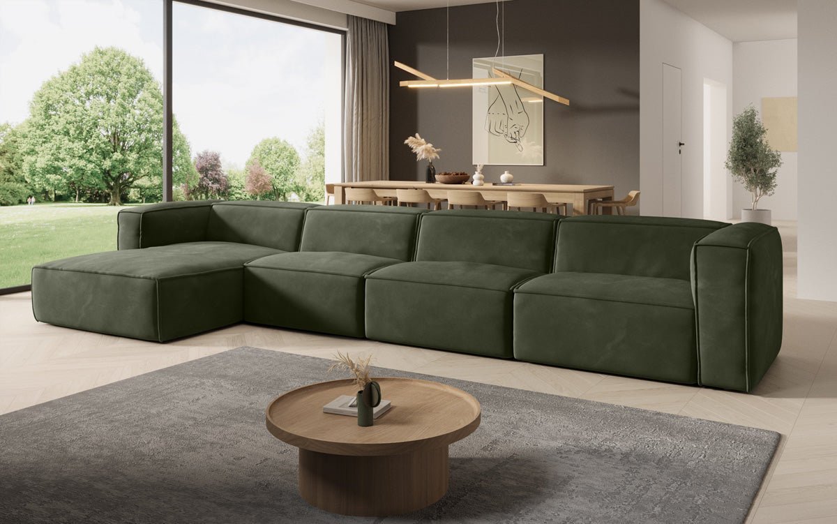 Designer Sofa Comfy L Maxi i Samt