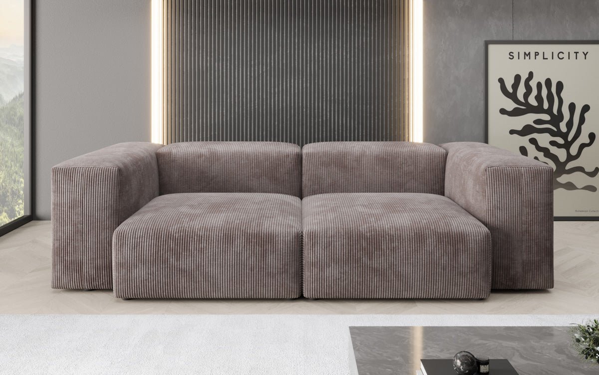 Designer 2-personers sofa Snug i fløjl