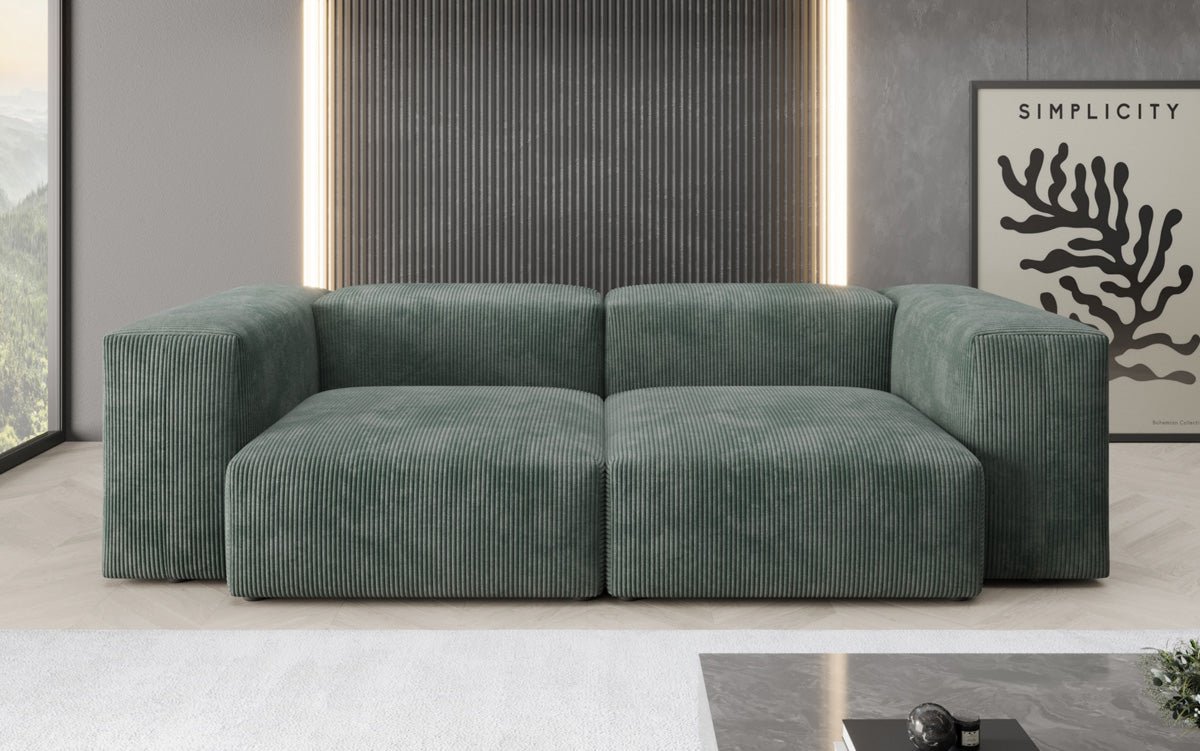 Designer 2-personers sofa Snug i fløjl