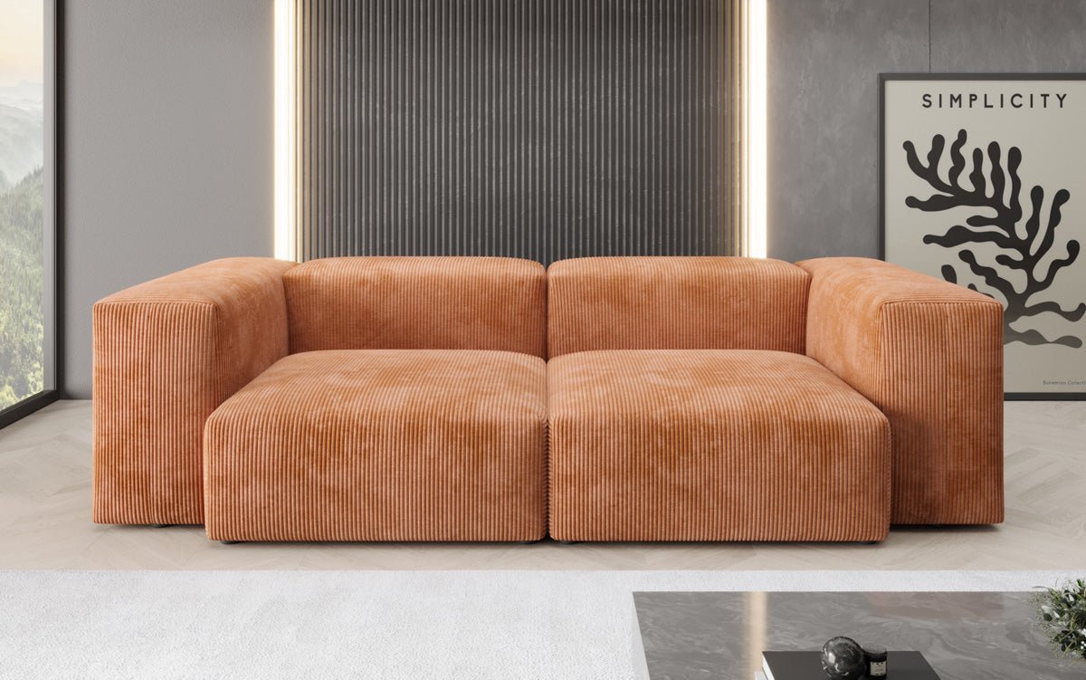Designer 2-personers sofa Snug i fløjl