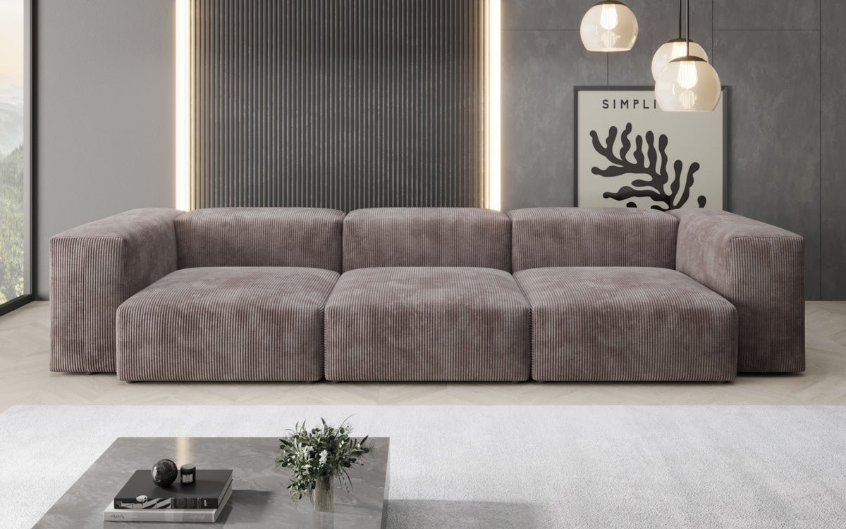Designer 3-sæders sofa Snug i fløjl