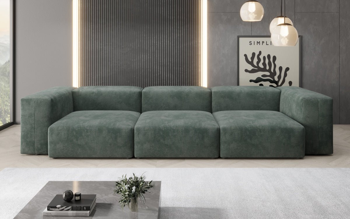 Designer 3-sæders sofa Snug i fløjl