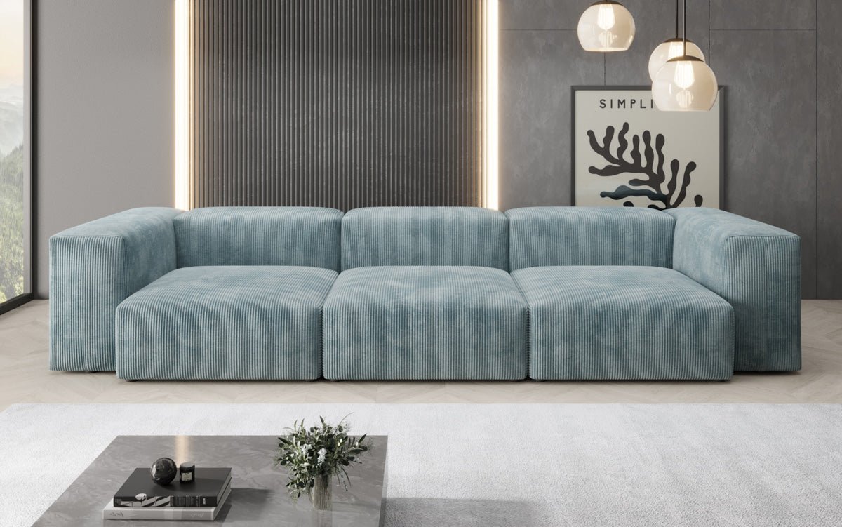Designer 3-sæders sofa Snug i fløjl
