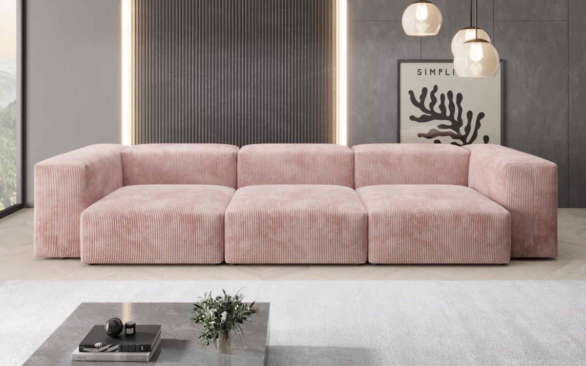 Designer 3-sæders sofa Snug i fløjl