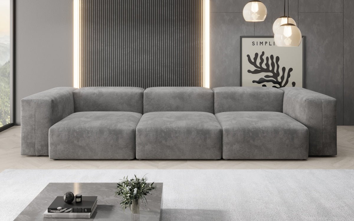 Designer 3-sæders sofa Snug i fløjl