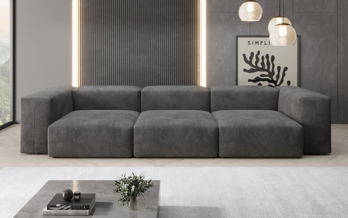Designer 3-sæders sofa Snug i fløjl